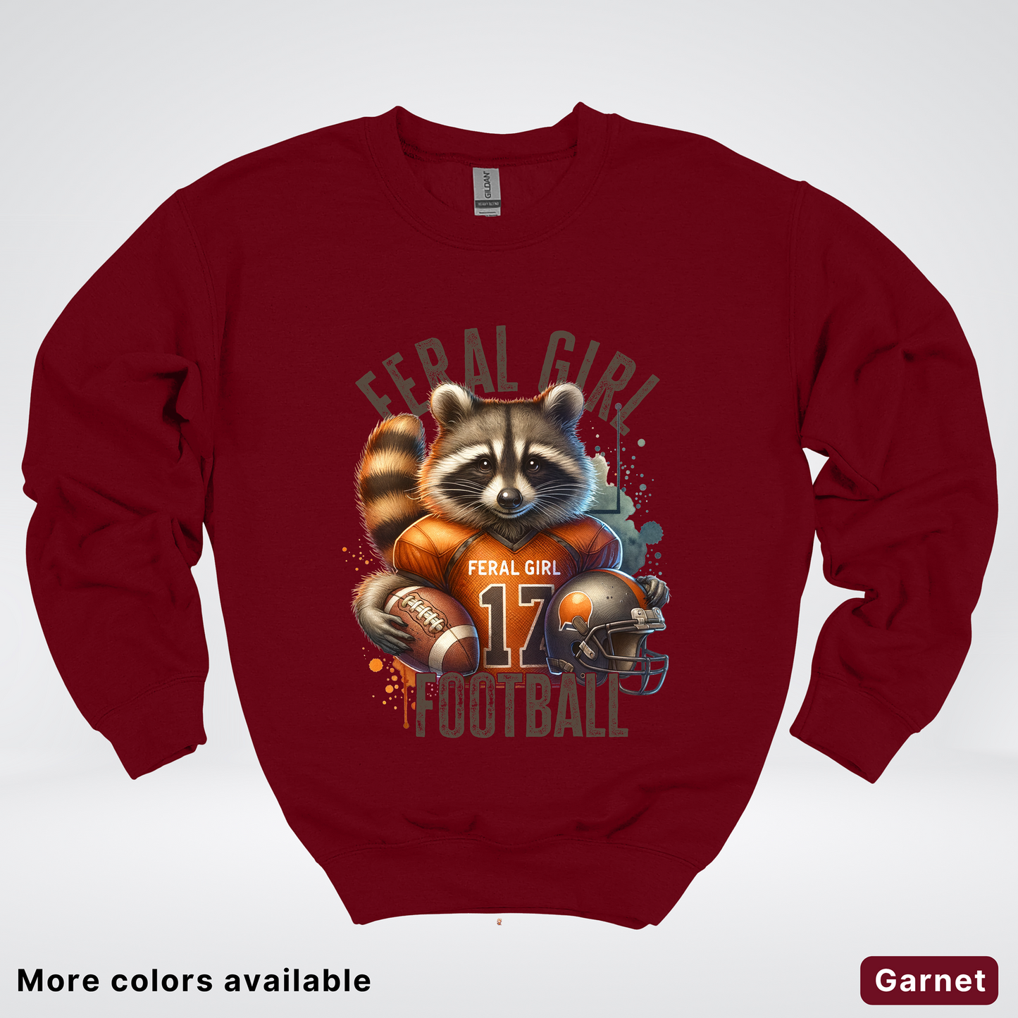 Feral Girl Football - Crewneck Sweatshirt