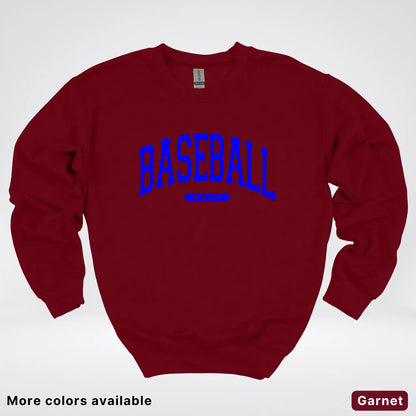 Baseball 24/7 – Blue Design - Crewneck Sweatshirt