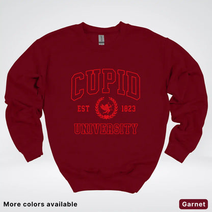 Cupid University Est 1823 - Red Design - Crewneck Sweatshirt