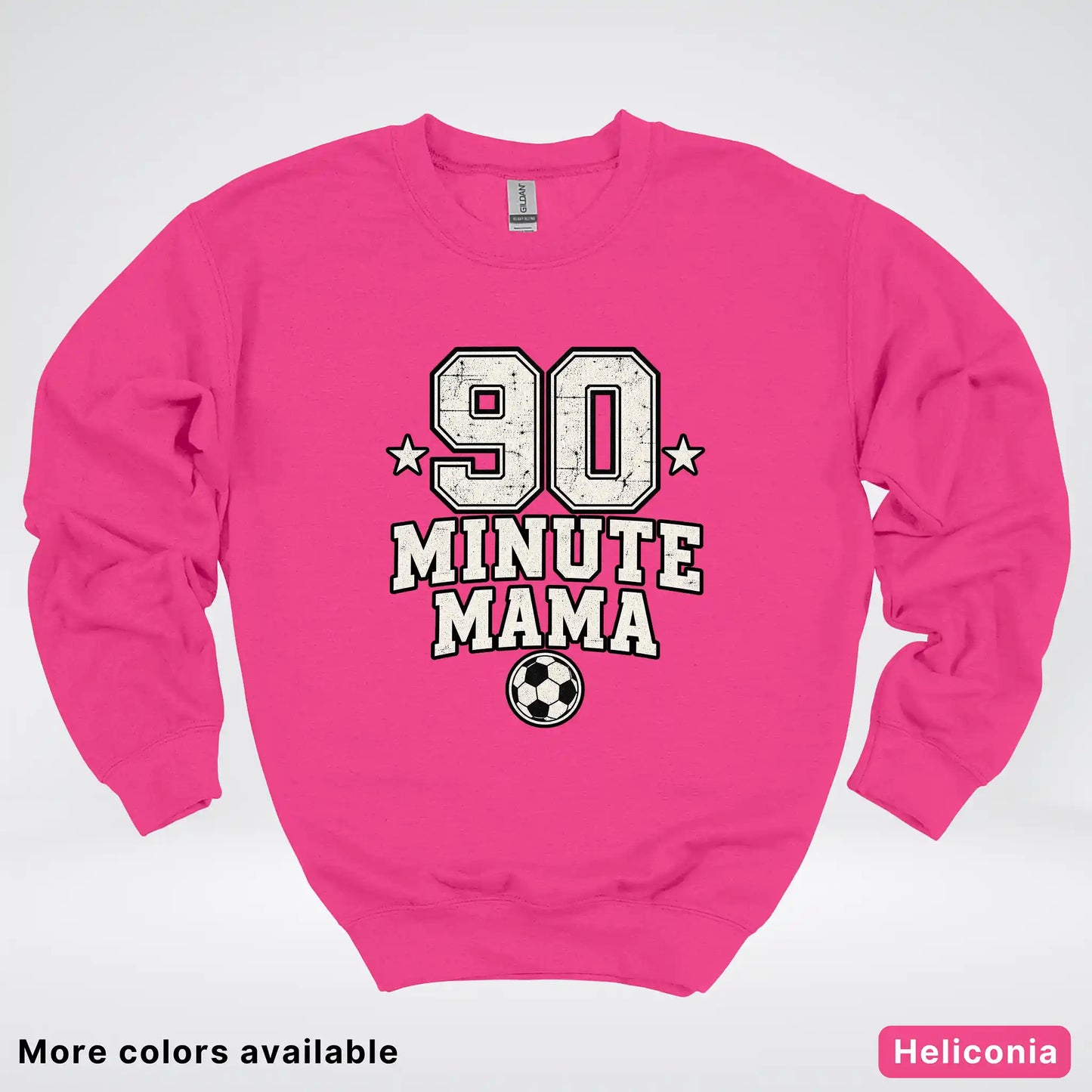 90 Minute Mama – Vintage Soccer Mom Crewneck Sweatshirt