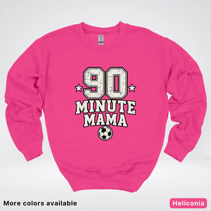 90 Minute Mama – Vintage Soccer Mom Crewneck Sweatshirt