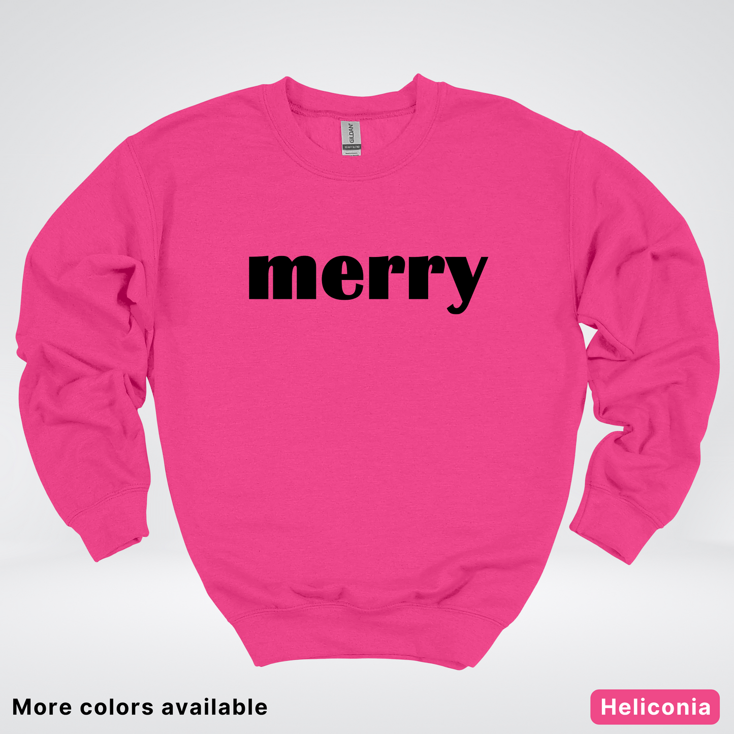 Merry - Black Design - Crewneck