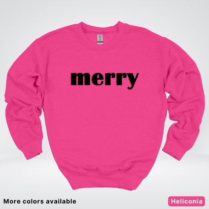 Merry - Black Design - Crewneck
