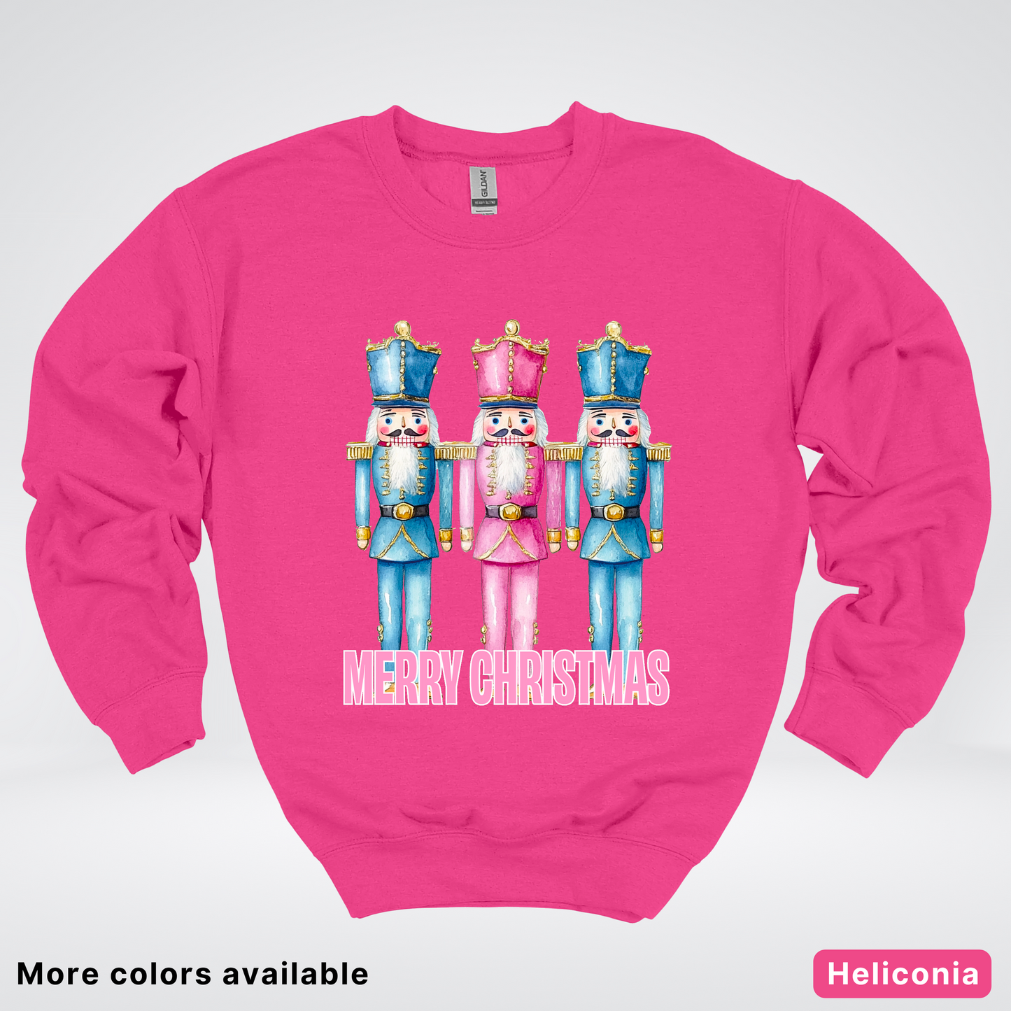 Merry Christmas Pastel Nutcrackers - Crewneck Sweatshirt