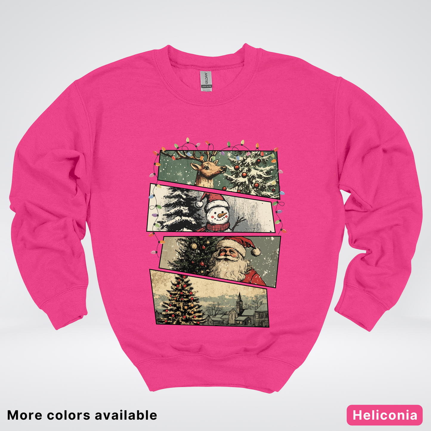 Retro Holiday Collage - Crewneck