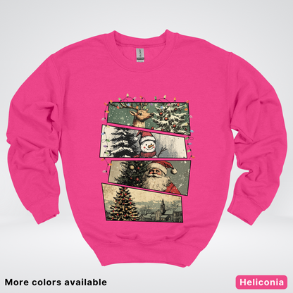 Retro Holiday Collage - Crewneck