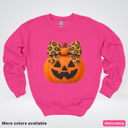 Coquette Crochet Pumpkin - Sweatshirt