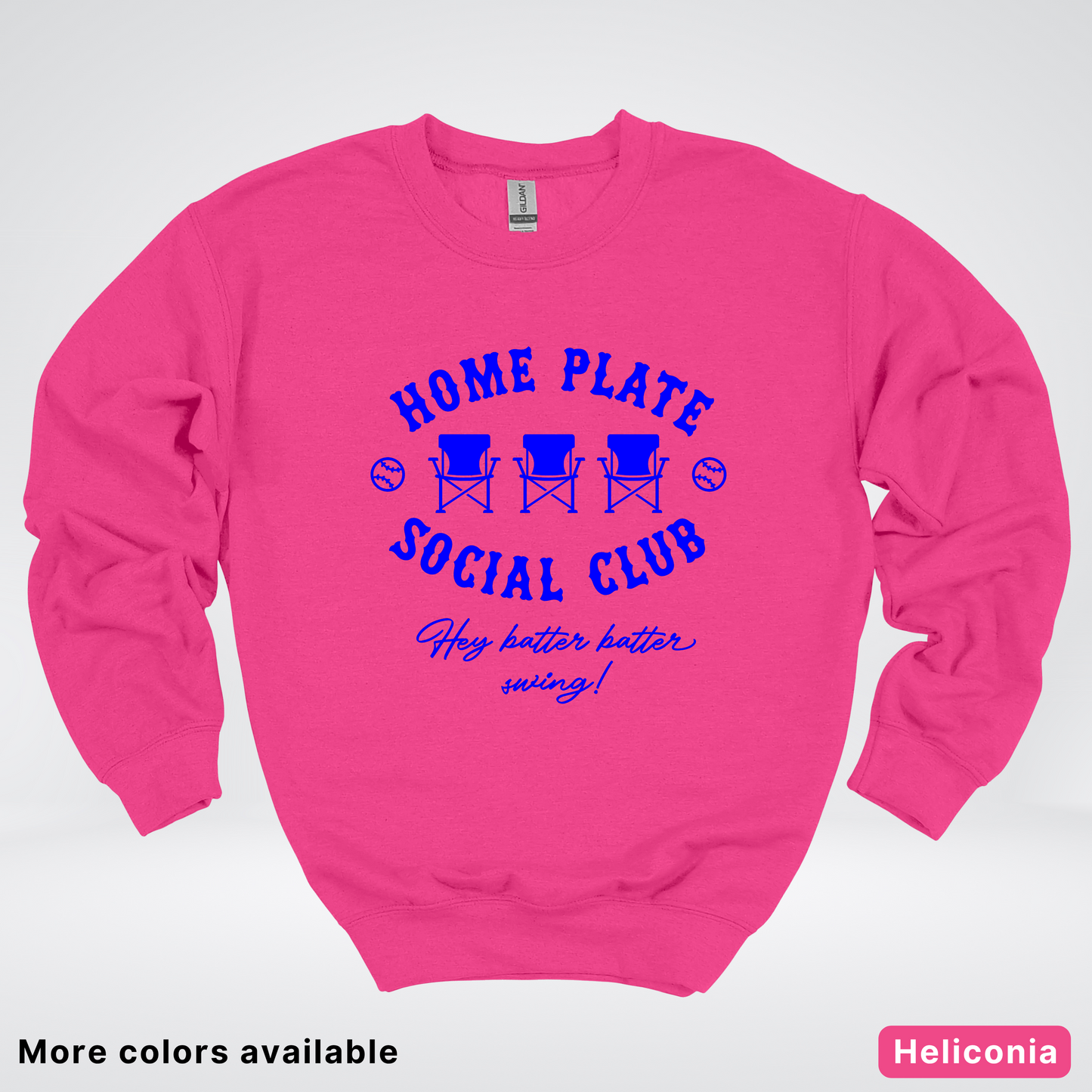 Home Plate Social Club – Blue Design - Crewneck