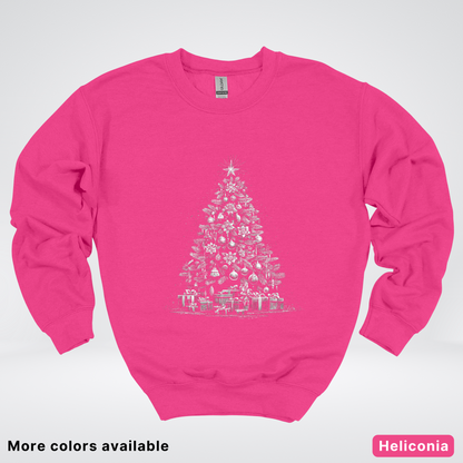 Classic Christmas Tree with Gifts - Crewneck Sweatshirt