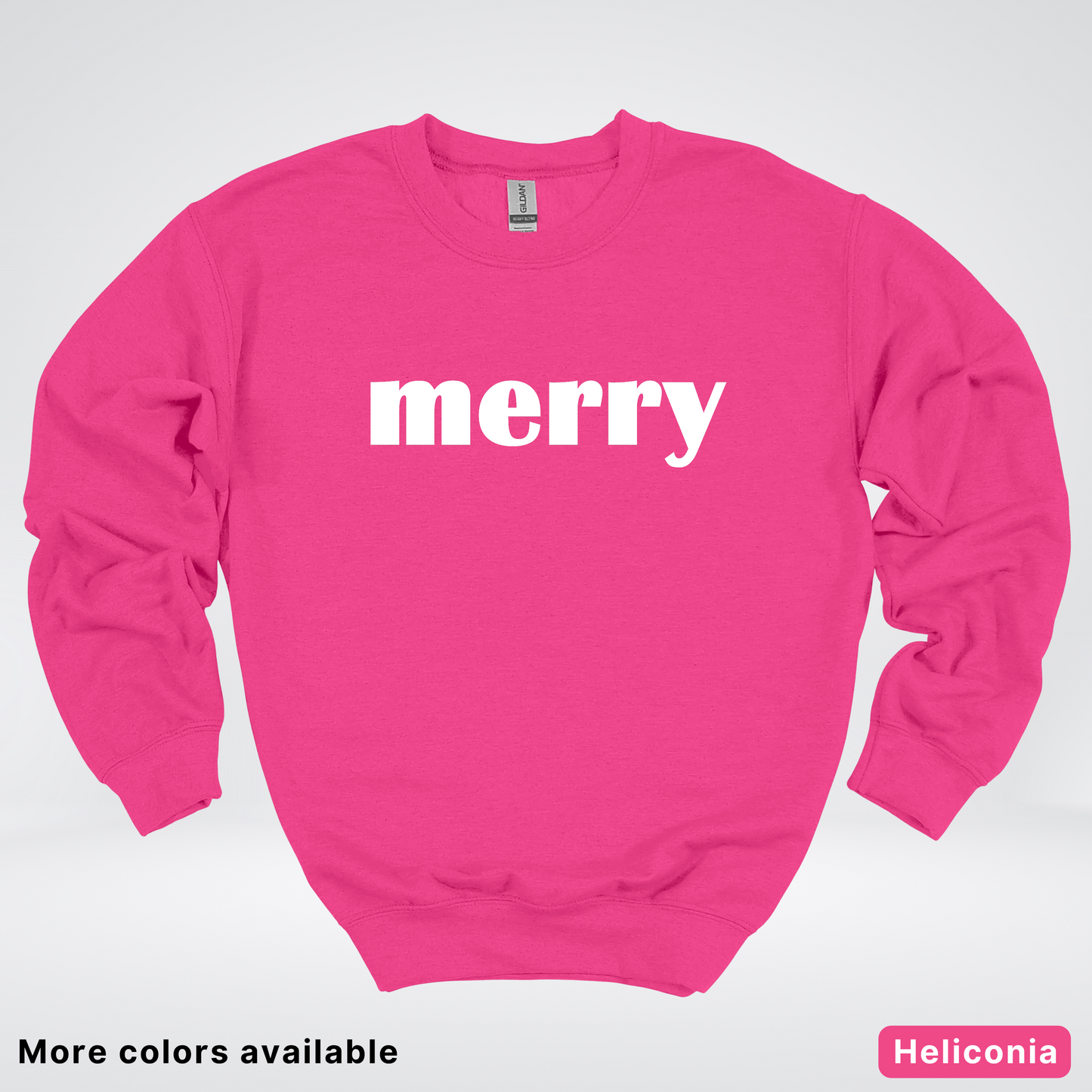 Merry - White Design - Crewneck