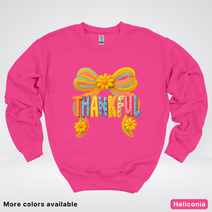 Thankful Crochet Style Fall - Sweatshirt