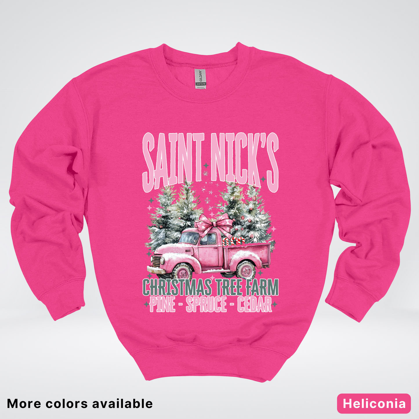 Saint Nick's Christmas Tree Farm - Crewneck Sweatshirt