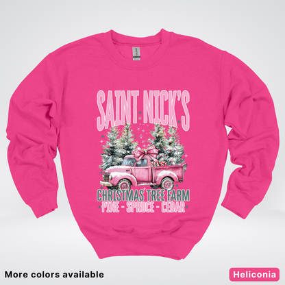 Saint Nick's Christmas Tree Farm - Crewneck Sweatshirt