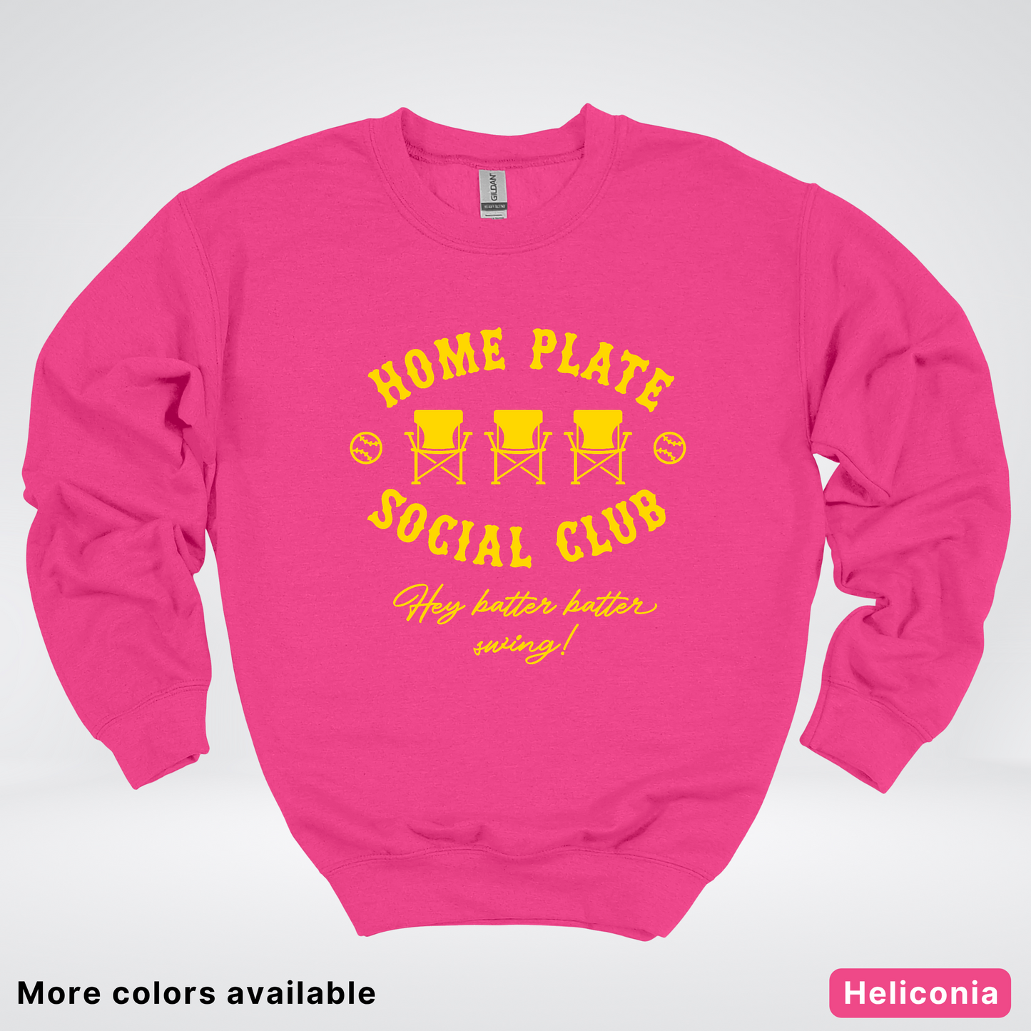 Home Plate Social Club – Gold Design - Crewneck