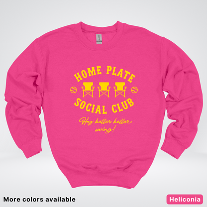 Home Plate Social Club – Gold Design - Crewneck