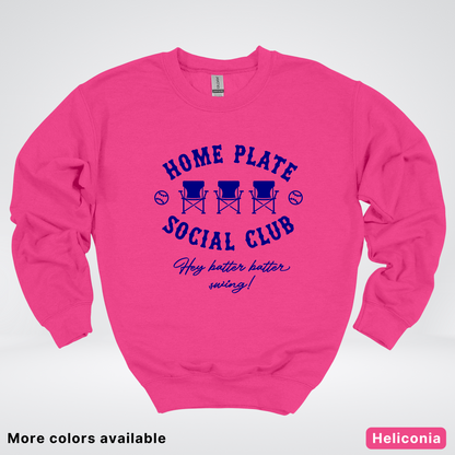 Home Plate Social Club – Navy Design - Crewneck