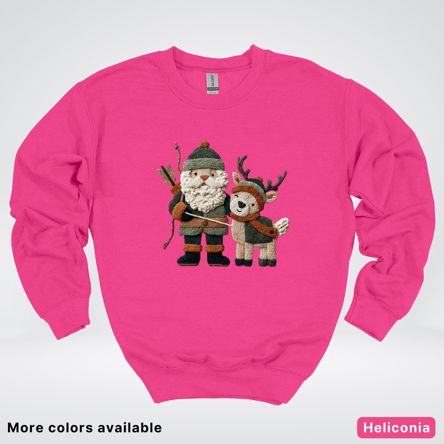 Hook Yard Faux Woodland Christmas Duo - Crewneck Sweatshirt