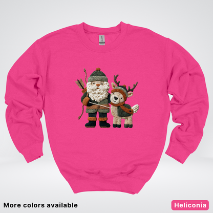 Hook Yard Faux Woodland Christmas Duo - Crewneck Sweatshirt
