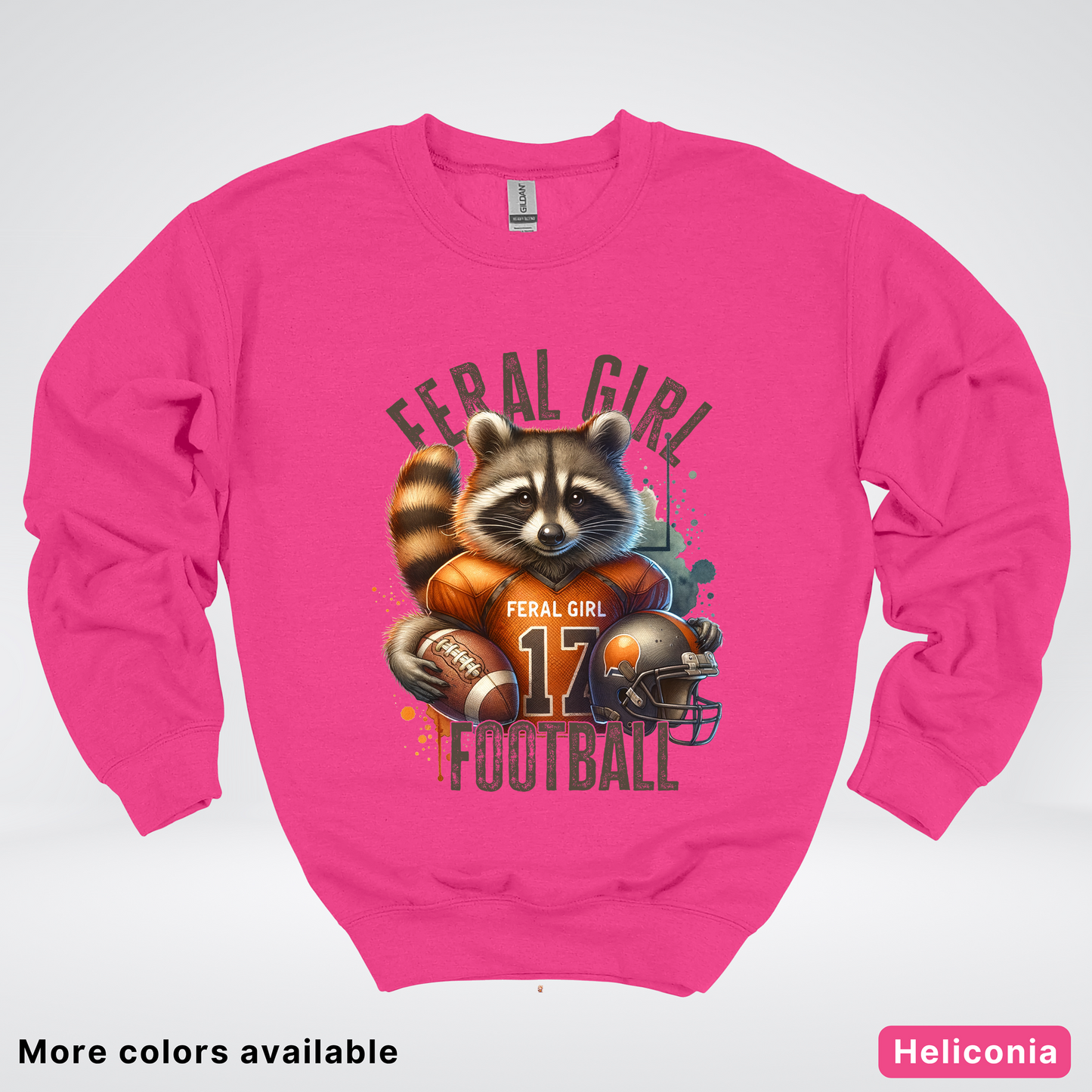 Feral Girl Football - Crewneck Sweatshirt