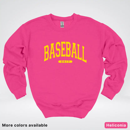 Baseball 24/7 – Gold Design - Crewneck Sweatshirt