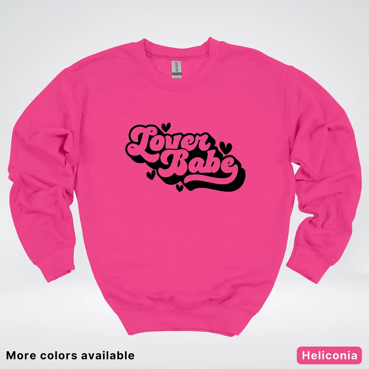 Lover Babe - Black Design - Crewneck Sweatshirt