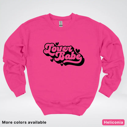 Lover Babe - Black Design - Crewneck Sweatshirt