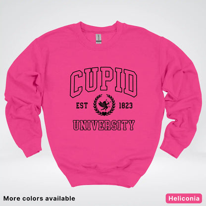 Cupid University Est 1823 - Black Design - Crewneck Sweatshirt