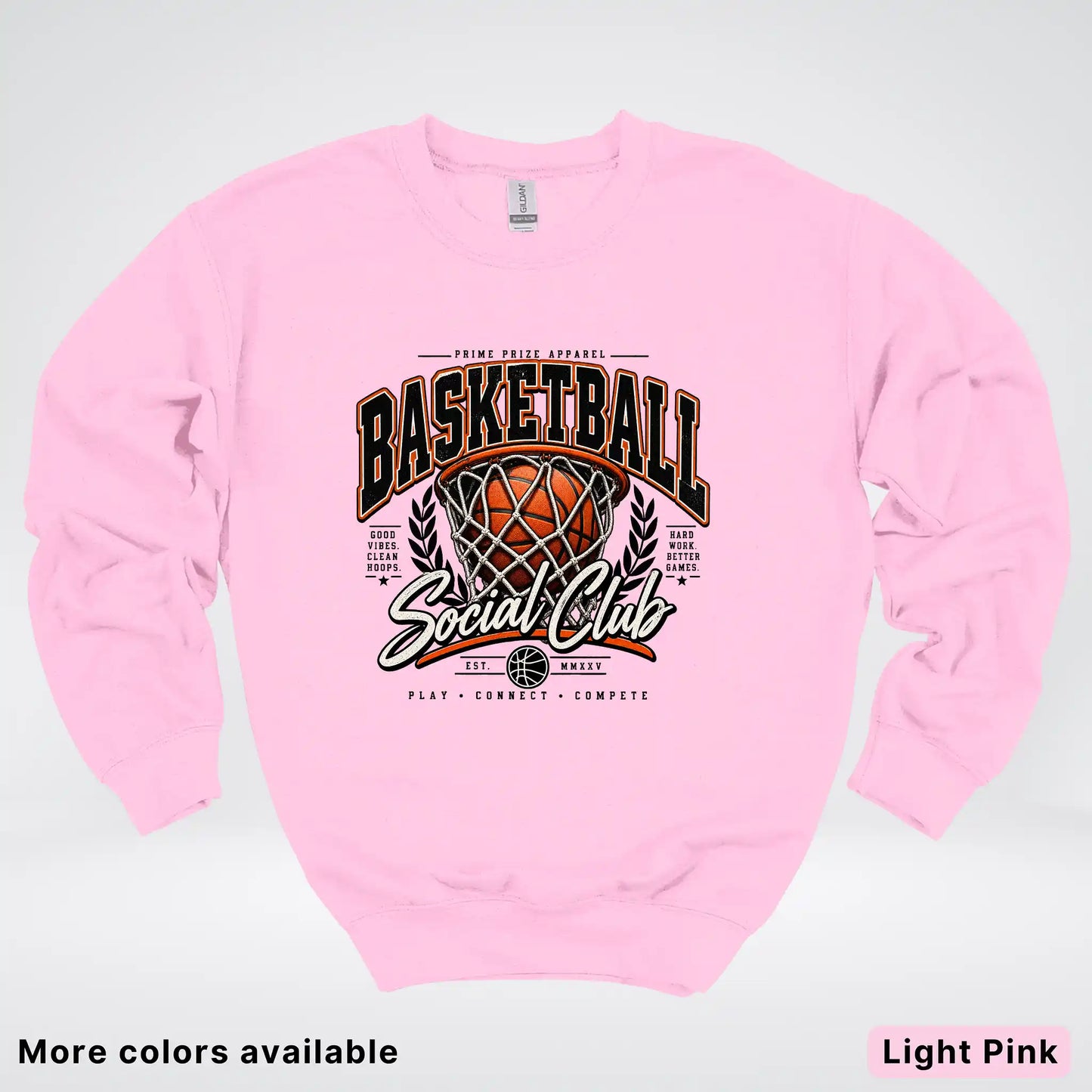 Basketball Social Club – Vintage Court Crewneck Sweatshirt