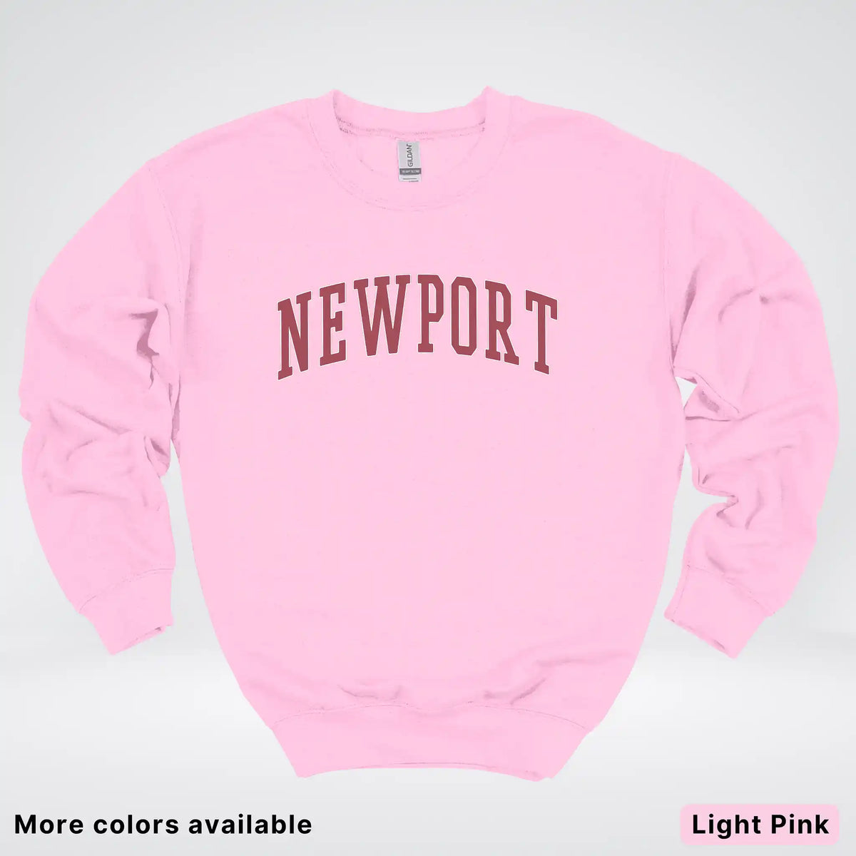 Newport Destination - Red Design - Crewneck Sweatshirt