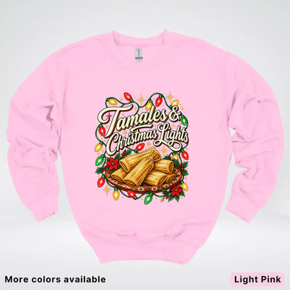 Tamales & Christmas Lights Crewneck Sweatshirt