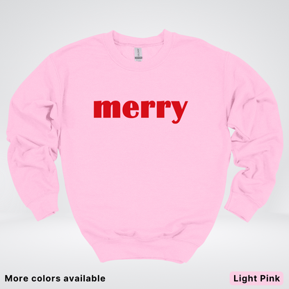 Merry - Red Design - Crewneck