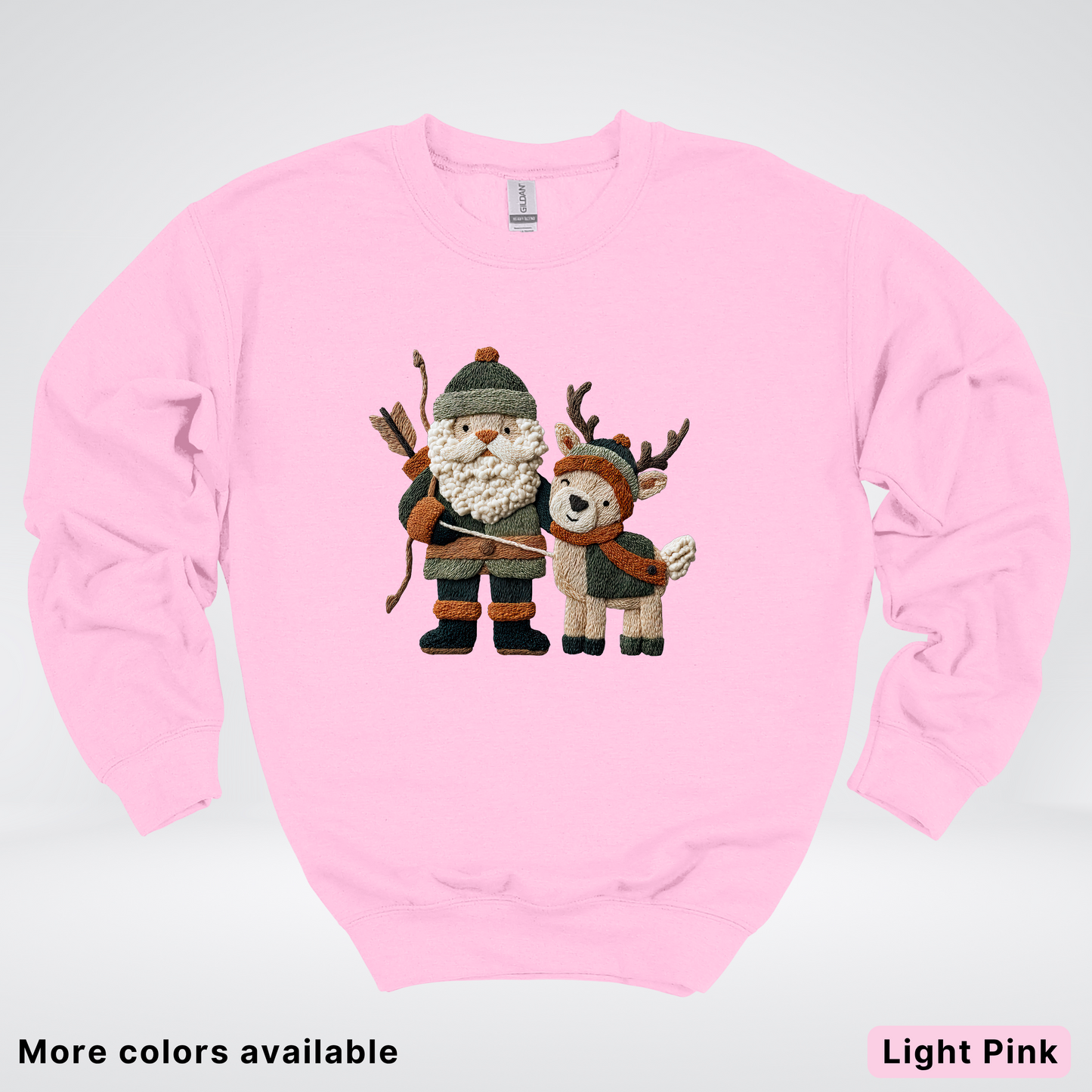 Hook Yard Faux Woodland Christmas Duo - Crewneck Sweatshirt