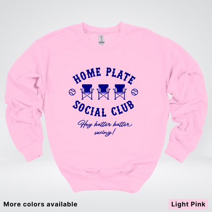 Home Plate Social Club – Navy Design - Crewneck