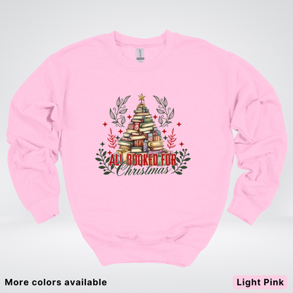 All Booked For Christmas - Crewneck Sweatshirt