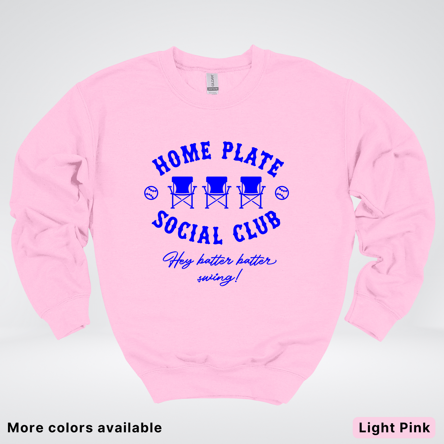 Home Plate Social Club – Blue Design - Crewneck
