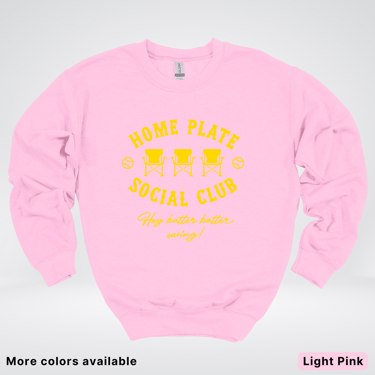 Home Plate Social Club – Gold Design - Crewneck
