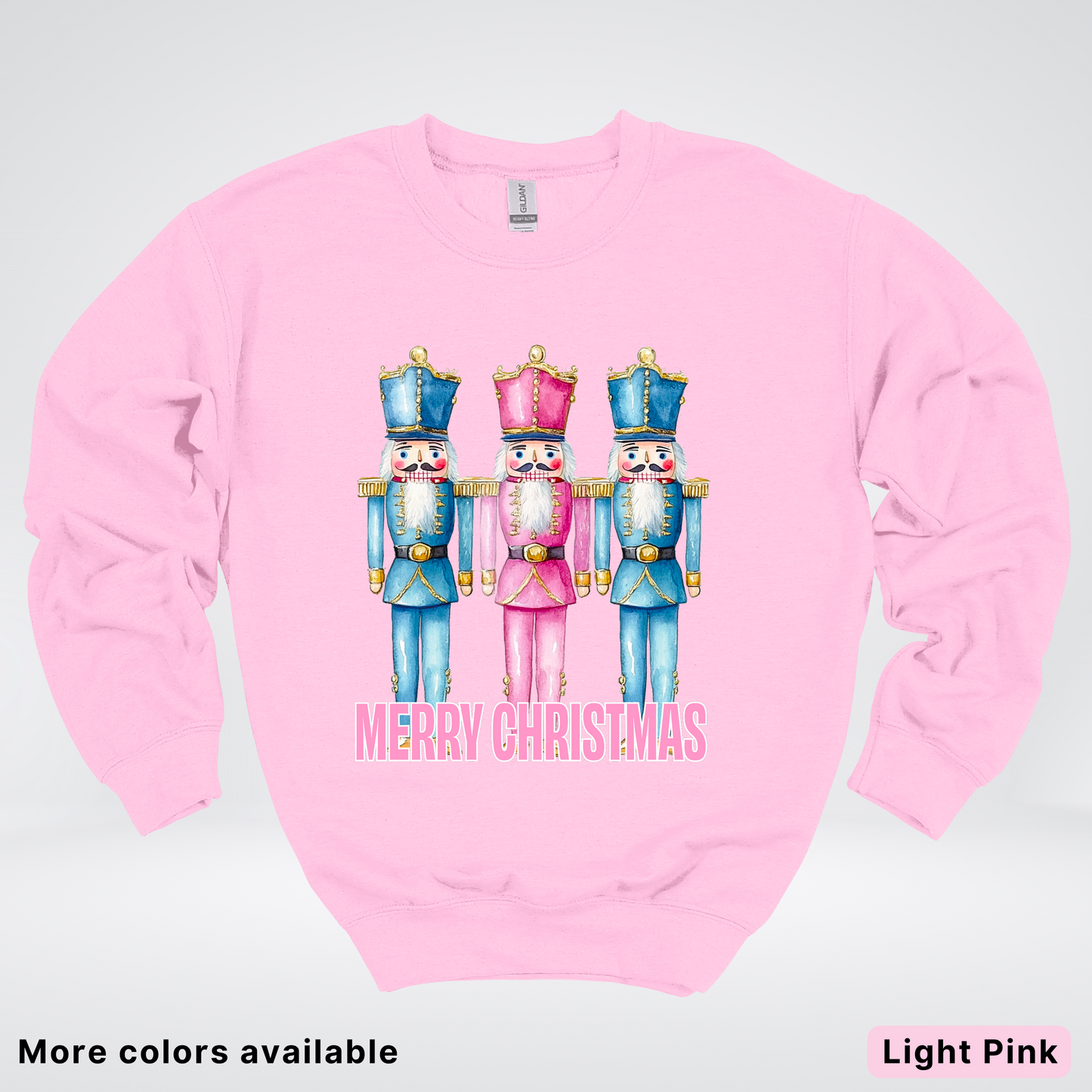 Merry Christmas Pastel Nutcrackers - Crewneck Sweatshirt