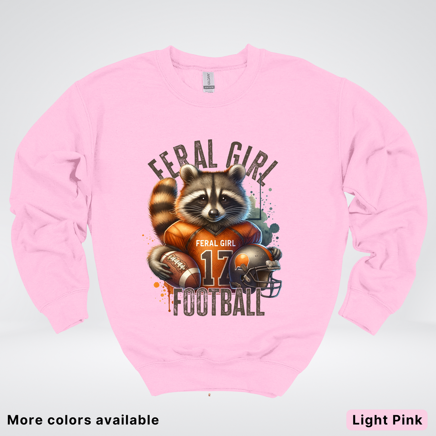 Feral Girl Football - Crewneck Sweatshirt