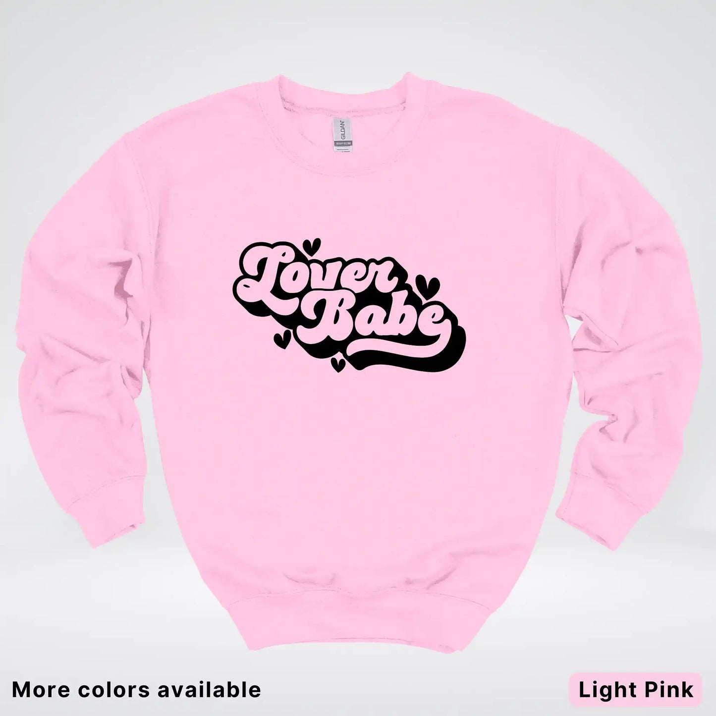 Lover Babe - Black Design - Crewneck Sweatshirt