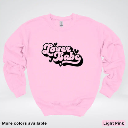 Lover Babe - Black Design - Crewneck Sweatshirt