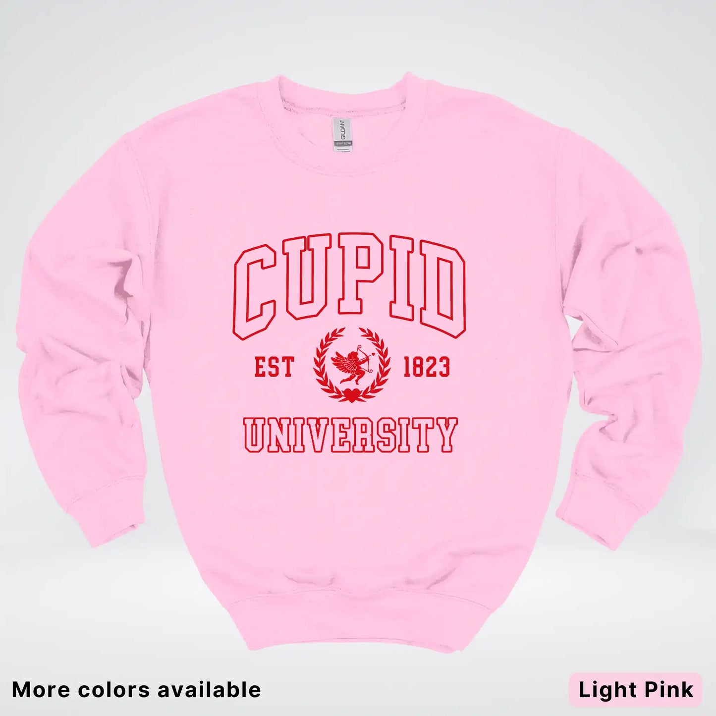 Cupid University Est 1823 - Red Design - Crewneck Sweatshirt