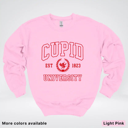 Cupid University Est 1823 - Red Design - Crewneck Sweatshirt