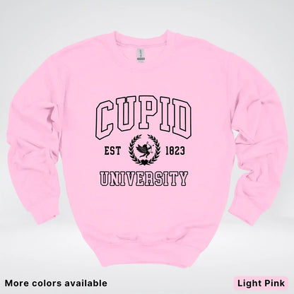Cupid University Est 1823 - Black Design - Crewneck Sweatshirt