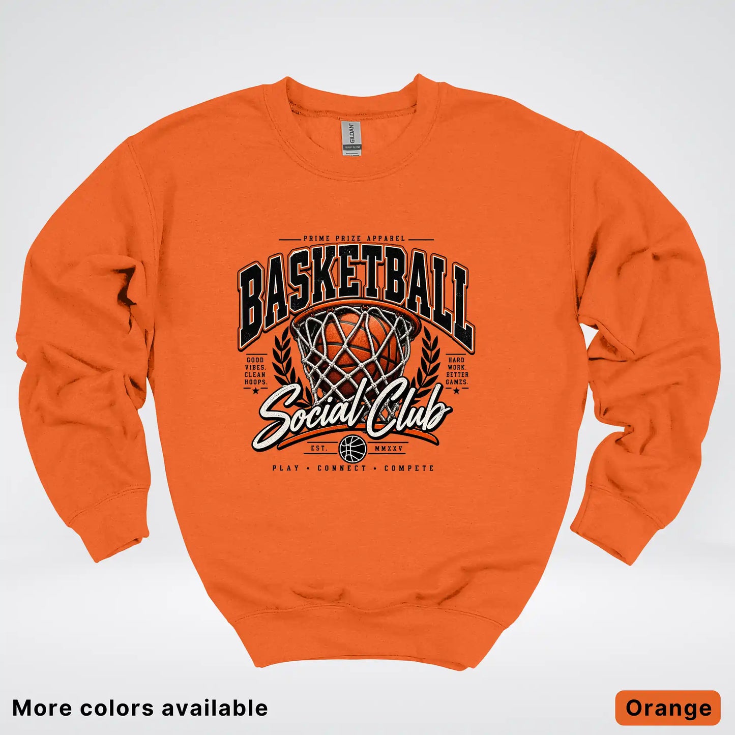 Basketball Social Club – Vintage Court Crewneck Sweatshirt