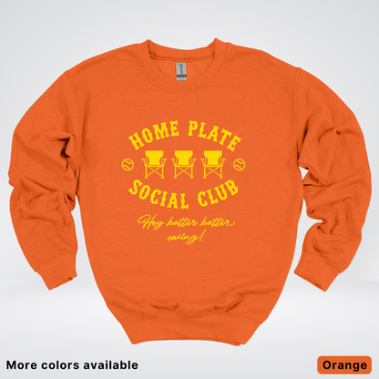 Home Plate Social Club – Gold Design - Crewneck