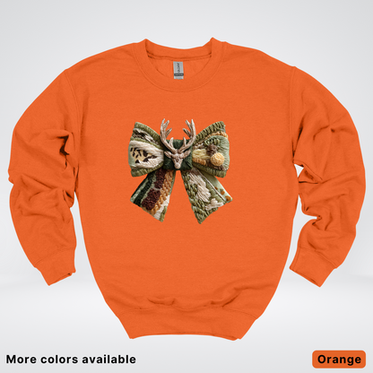 Hook Yard Faux Rustic Antler Bow - Crewneck Sweatshirt