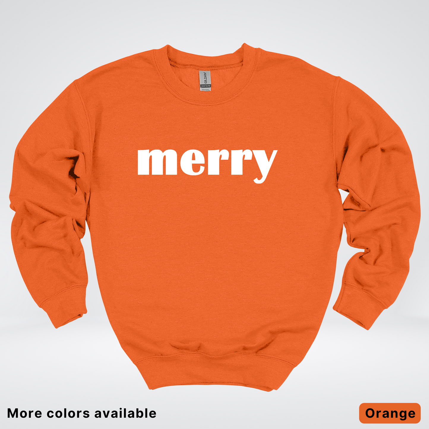Merry - White Design - Crewneck