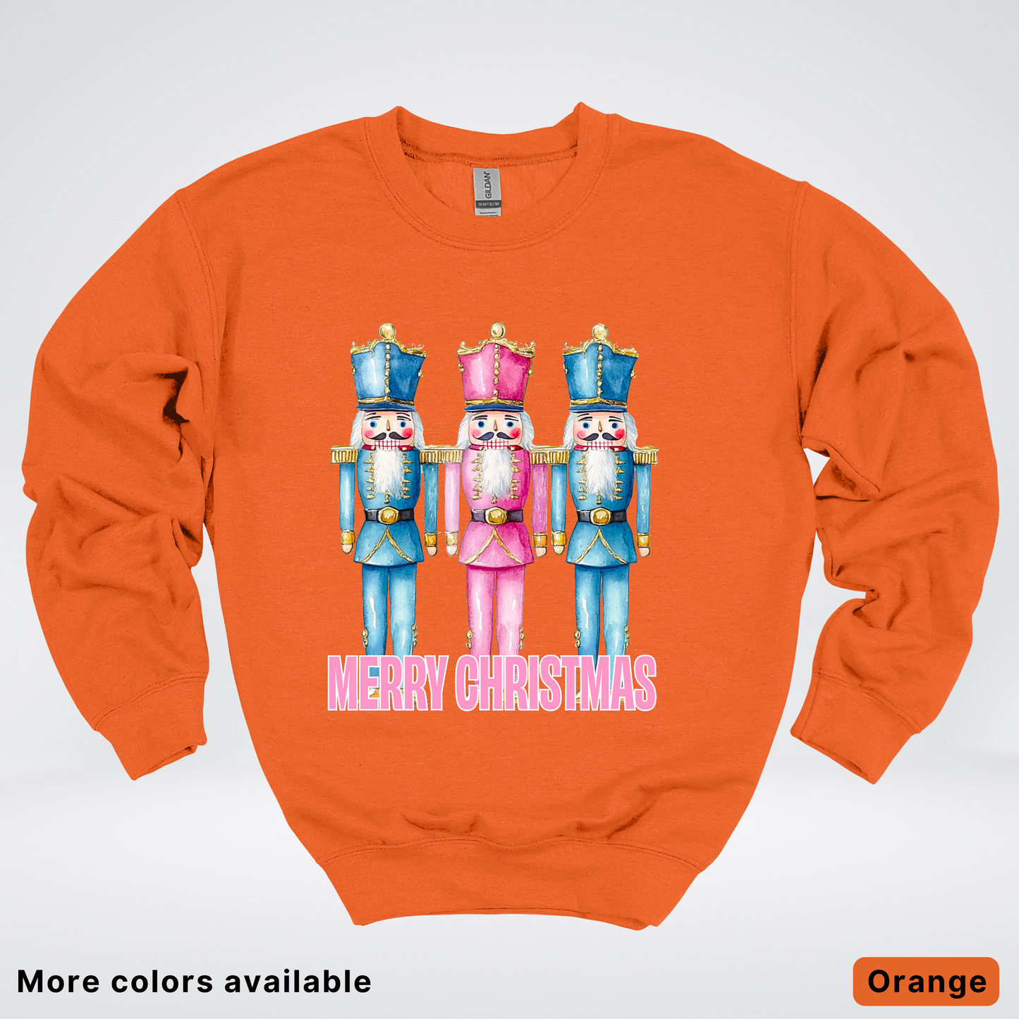 Merry Christmas Pastel Nutcrackers - Crewneck Sweatshirt