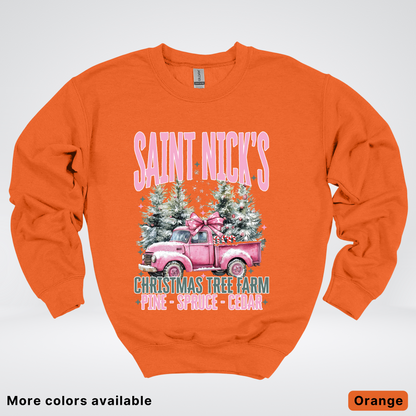Saint Nick's Christmas Tree Farm - Crewneck Sweatshirt