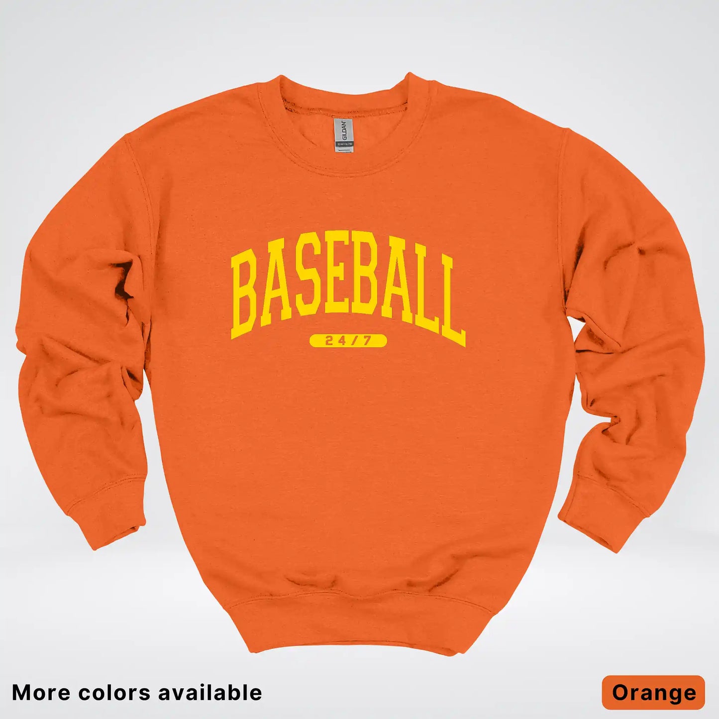 Baseball 24/7 – Gold Design - Crewneck Sweatshirt